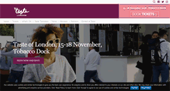 Desktop Screenshot of london.tastefestivals.com