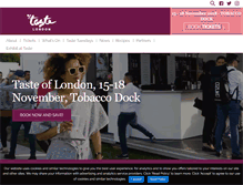 Tablet Screenshot of london.tastefestivals.com